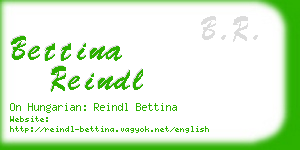 bettina reindl business card